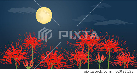 Cluster amaryllis and full moon_background (2: 1) 92085153