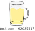 Illustration of beer mug 92085317