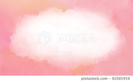 Pink sky and clouds 92085958