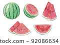 Watermelon water color 92086634
