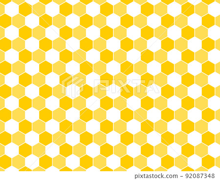 Hexagon pattern background material 92087348