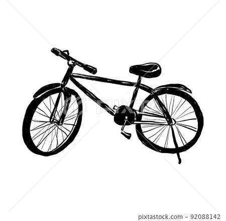 Line drawing everyday goods series Bicycle Line drawing everyday goods series Bicycle 92088142