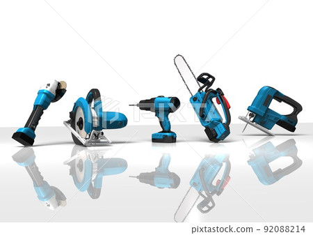 DIY tool carpenter tool remodeling repair renovation do-it-yourself (3DCG image) 92088214