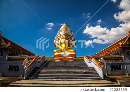 Giant Buddhawith Naga serpent temple in Singburi, Thailand Giant Buddhawith Naga serpent temple in Singburi, Thailand 92088889