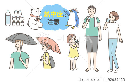 Be careful of heat stroke and hydration 92089423
