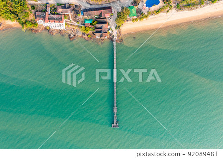 Aerial city view of Ranong and its estuary, Thailand Aerial city view of Ranong and its estuary, Thailand 92089481