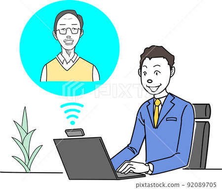 遠程與客戶交談 92089705