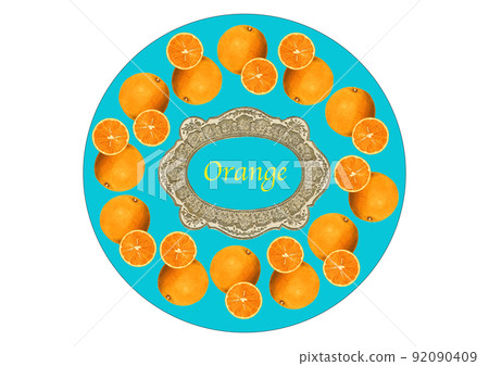 Vintage collage orange candy can design 92090409