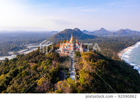 Phra Mahathat Chedi Phakdee Prakat temple in Prachuap Khiri Khan, Thailand 92090862