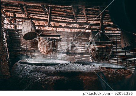 Bo Kluea rock salt well in Bo Kluea Tai, Nan province, Thailand Bo Kluea rock salt well in Bo Kluea Tai, Nan province, Thailand 92091356