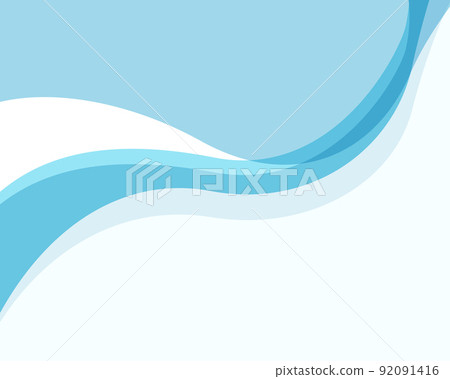Background illustration material with a refreshing wave pattern 92091416