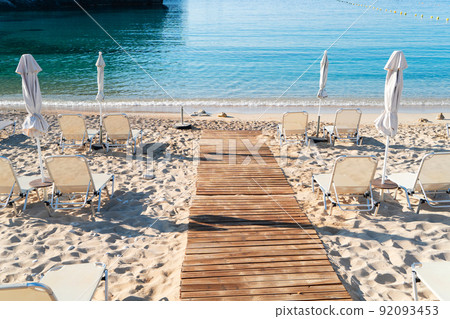 Paleokastritsa beach on Korfu, Greece 92093453
