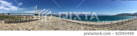 View of Patras and Rio Antirrio bridge View of Patras and Rio Antirrio bridge 92093499