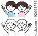Motivated poses for boys and girls 92093786