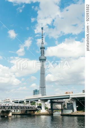 晴天的東京晴空塔 晴天的東京晴空塔 92093882