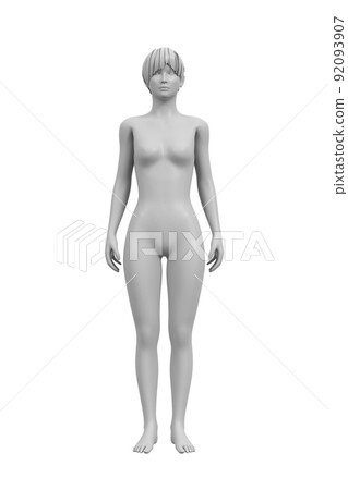 Female body, body, 3d 92093907