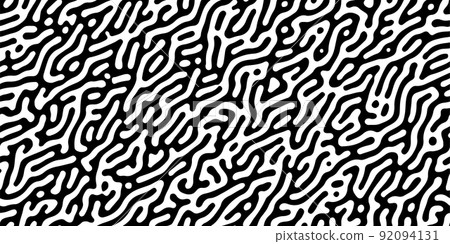 Turing reaction diffusion black and white seamless pattern with directional motion Turing reaction diffusion black and white seamless pattern with directional motion 92094131
