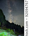 Hydrangea Garden and Milky Way Takano Ryujin Skyline Katsuragi Town, Wakayama Prefecture 92094767