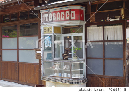Retro cigarette show window in Omori, the town of silver mine 92095446