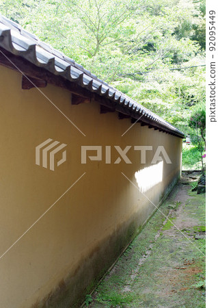 View of the fence in the Omori district, a town of silver mine 92095449