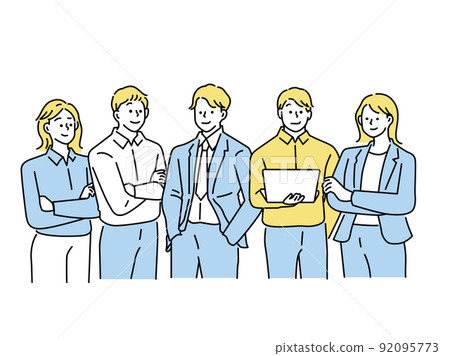 商務場景插畫:演示、會議、講解、營銷、會議、談話、談話 商務場景插畫:演示、會議、講解、營銷、會議、談話、談話 92095773