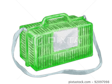 Illustration of an insect cage with a green... - Stock Illustration ...
