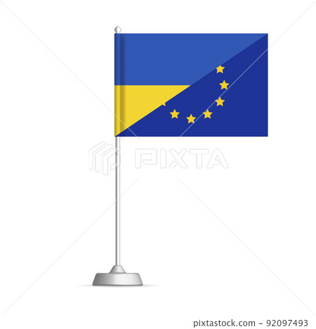 Ukraine progress to join the European Union, vector illustration. 92097493