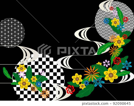 日式圖案和花道 92098645