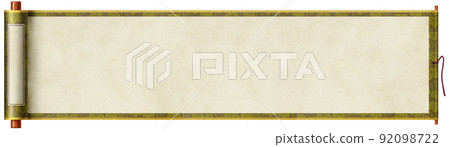 Illustration: Japanese material scroll 92098722