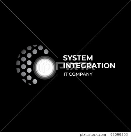 Vector logo of a system integration company Vector logo of a system integration company 92099303