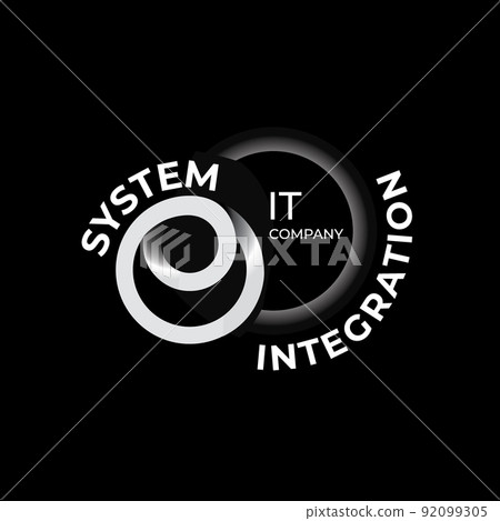Vector logo of a system integration company Vector logo of a system integration company 92099305