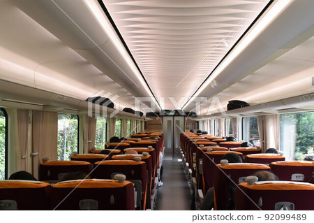 JR Tokai HC85 series diesel train inside a regular car 92099489