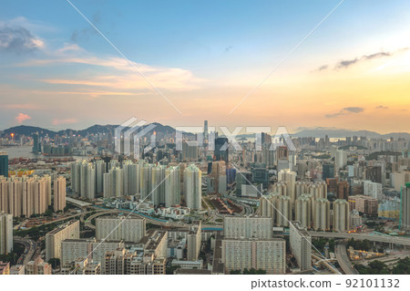 the city scape of the Kowloon, hong kong 3 May 2022 92101132
