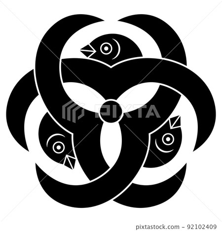 這是一個家族的徽章。它被稱為鐮形Gankin。 92102409