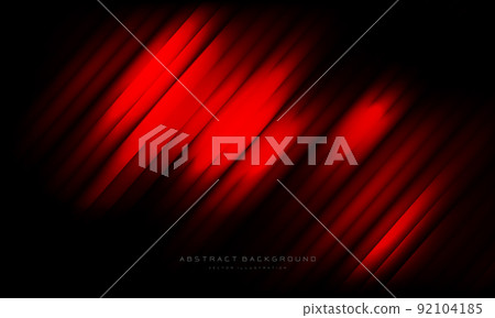 Abstract red stripe blur geometric on black design modern background vector 92104185