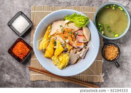 Egg Noodle with Wonton. Egg Noodle with Wonton. 92104333