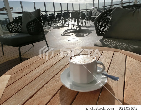 A delicious cup of cappuccino served on a cruise ship. A delicious cup of cappuccino served on a cruise ship. 92105672