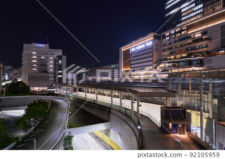 Yokohama Night view near the east exit of Yokohama Station Yokohama Night view near the east exit of Yokohama Station 92105959