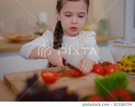 Young Girl Vlogger Making Social Media Video About Cooking For Internet At Home Young Girl Vlogger Making Social Media Video About Cooking For Internet At Home 92106354