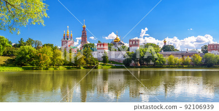 Panorama of Novodevichy convent, Moscow, Russia Panorama of Novodevichy convent, Moscow, Russia 92106939