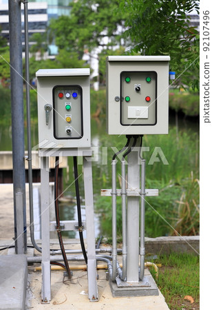 electrical control box or cabinet for electrical high voltage controller. 92107496