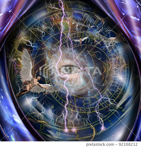 Angels and all seeing eye 92108212