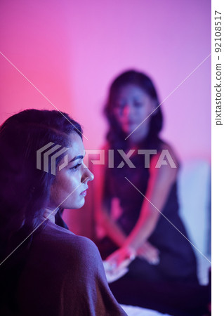 Young Woman Came to Fortune Teller 92108517