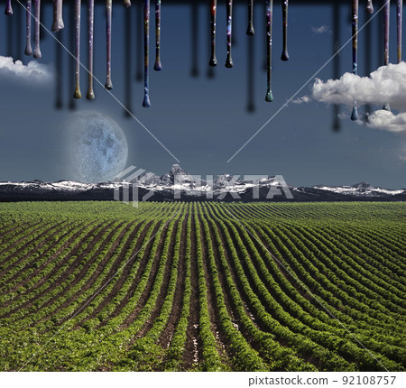 Surreal farmland 92108757