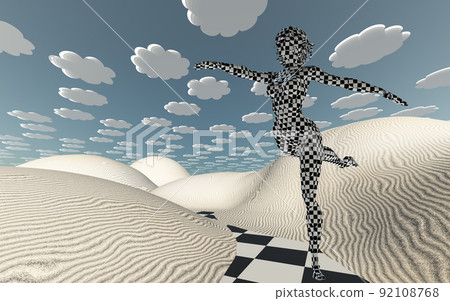 Chessboard desert 92108768