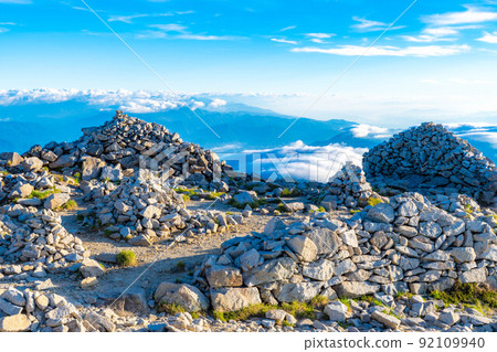 [登山資料]從木曾駒山頂看到的風景[長野縣] 92109940