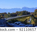Scenery with the Southern Alps and Yatsugatake Bridge 92110657