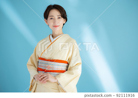 和服色素色日期領 和服色素色日期領 92111916
