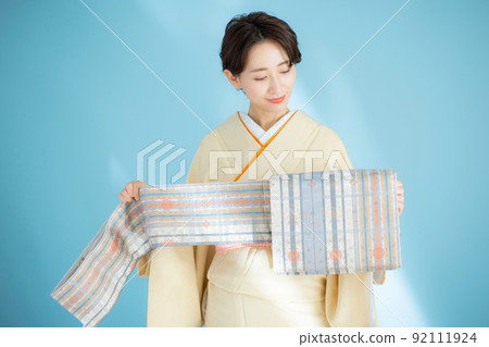 和服彩色素色腰帶 92111924