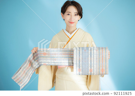 Kimono color plain obi Kimono color plain obi 92111925